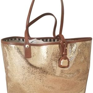 Henri Bendel Goddess Glitter Gold Tote